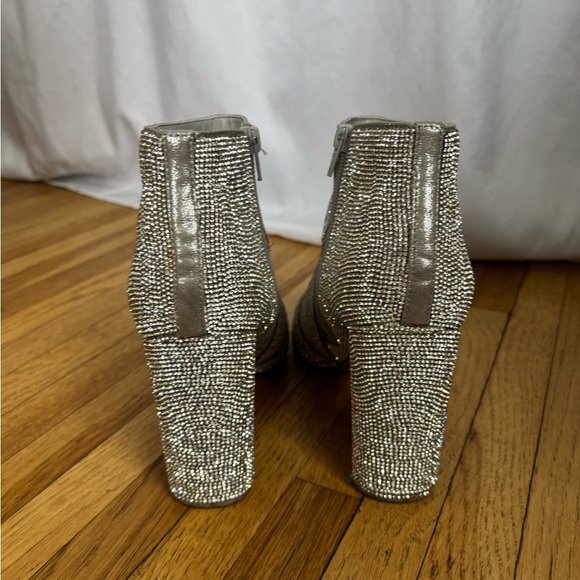Silver Rhinestone Booties - Picture 4 of 11